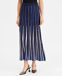 I.n.c. International Concepts Women's Multi-Stripe Sweater Skirt, Macy's Exclusive