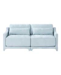 Streamdale Furniture Chenille 2-Seater Sofa - Sky Blue