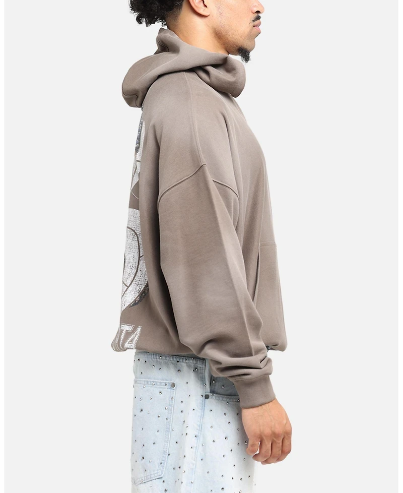 Saint Morta Men's Gothic Distressed Zip Hoodie