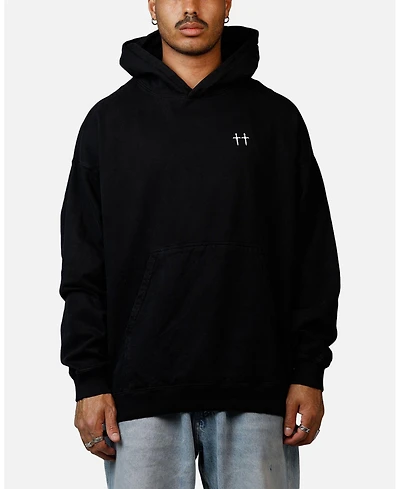 Saint Morta Men's Fallen Rising Boxy Hoodie Black