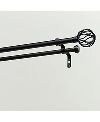 Exclusive Home Ogee Double Curtain Rod Finial Set