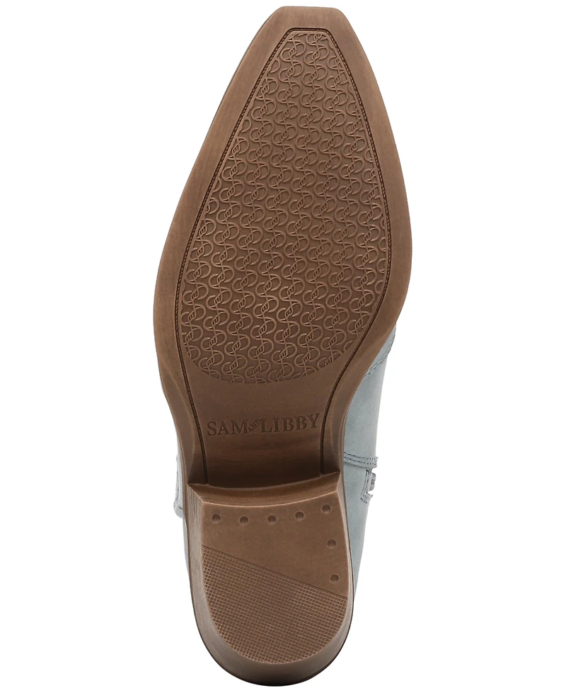 Sam and Libby Women's Flash Block Heel Western Booties