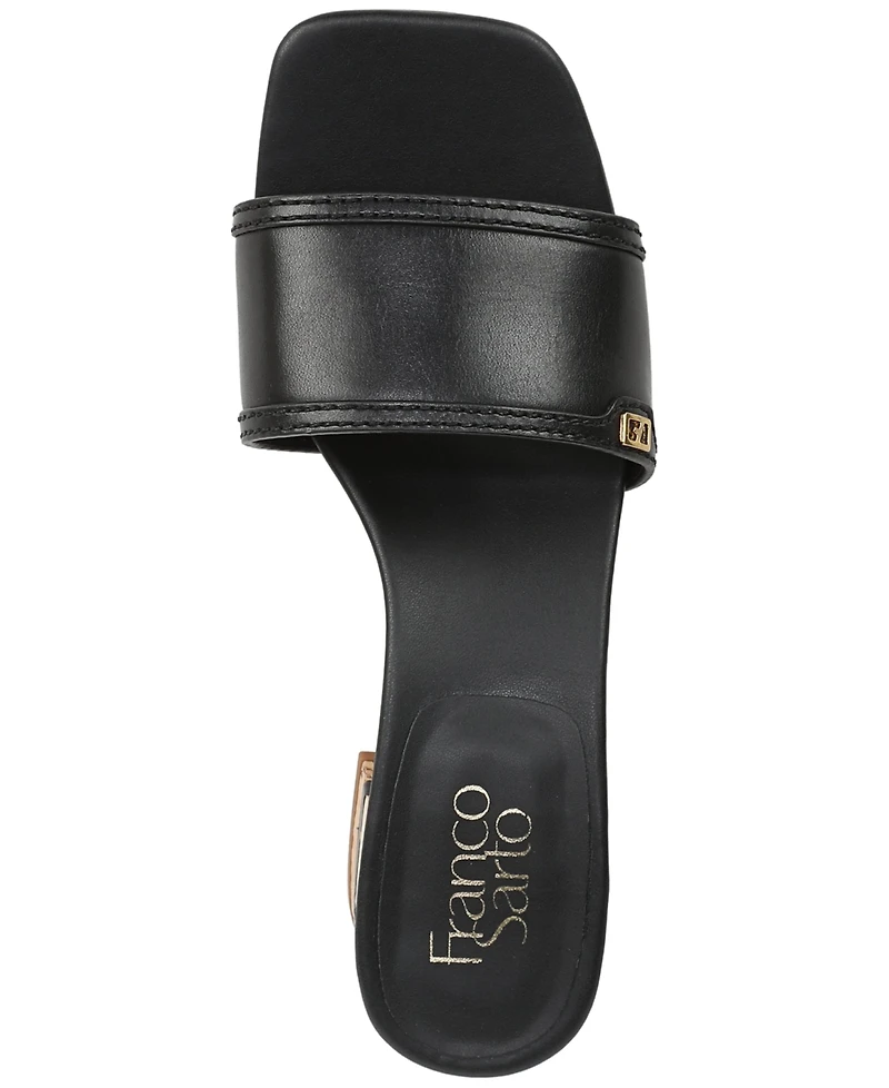 Franco Sarto Women's Kaori Square Toe Slide Sandals