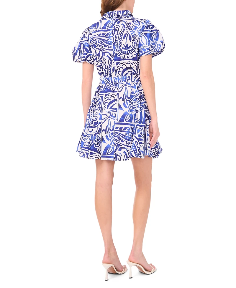 Msk Women's Collared Neck Shirt Dress