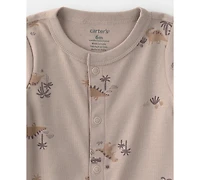 Carter's Baby Boys' Dinosaur Short-Sleeve Romper