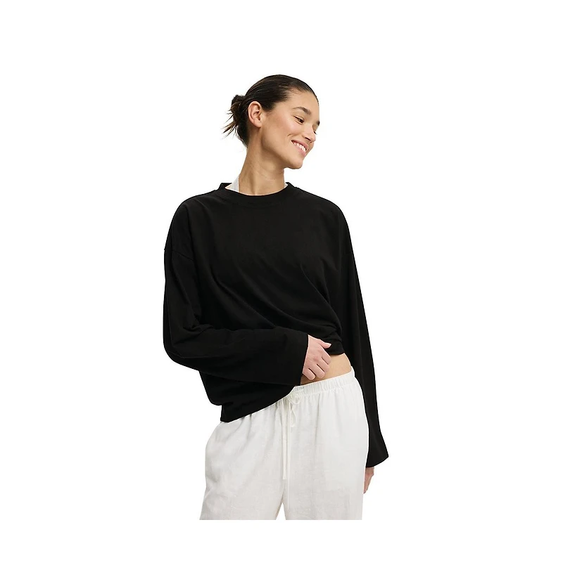 Cotton On Women's Boxy Long Sleeve Top