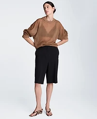 Kenneth Cole Women's Oversized Crewneck Sweatshirt