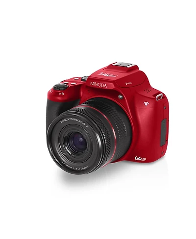 Minolta Minolta MNB10Z 64 Mp / 4K Ultra Hd Bridge Camera w/10x Optical Zoom (Red)