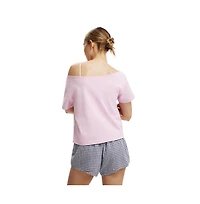 Cotton On Women's The Sporty Off Shoulder Graphic Tee