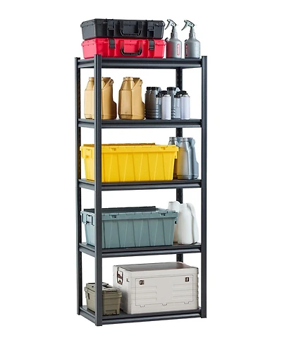 Mecale 5-Tier Storage Shelves, 2000-Lb Capacity, 18"D x 32"W x 72"H, Adjustable Metal Utility Rack