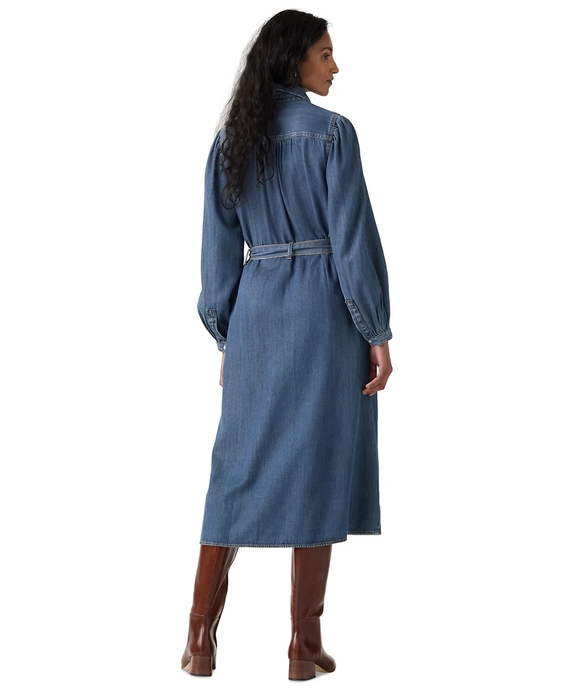 Levi's Women's Point Collar Long-Sleeve Dress