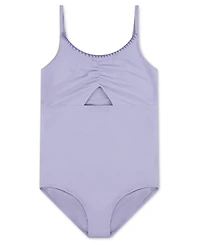 abercrombie kids Girls' 5-17 Cinched Cutout Round Neck One-Piece Swimsuit