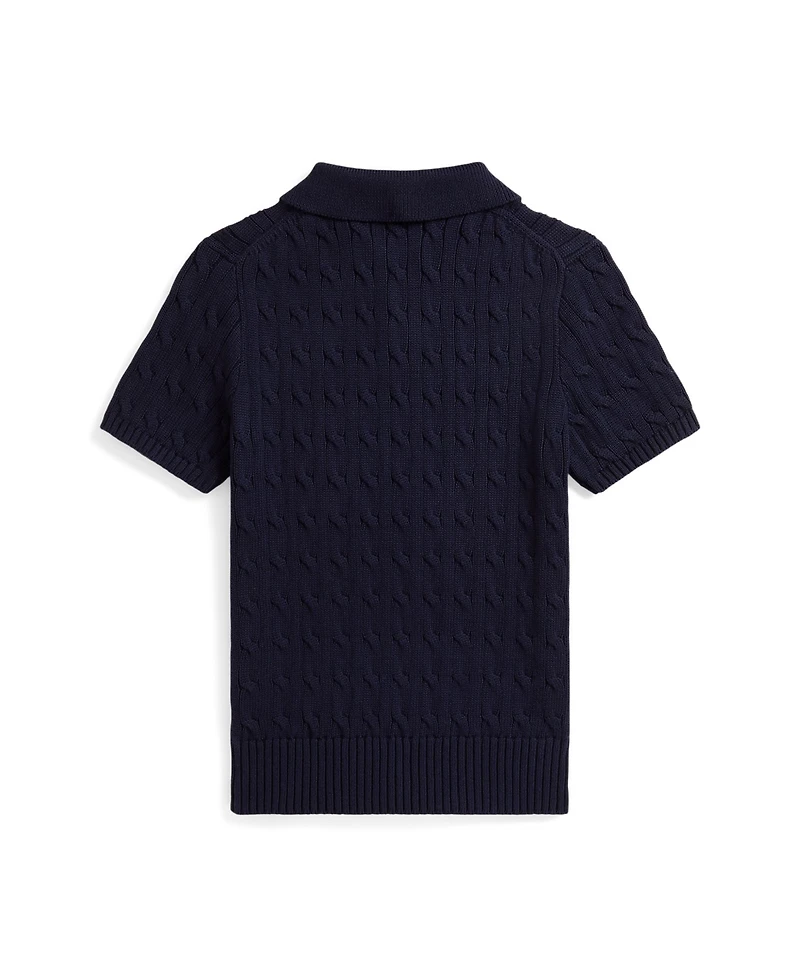 Polo Ralph Lauren Boys 8-20 Cable-Knit Cotton Polo Sweater