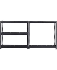 Mecale 5-Tier Storage Shelves, 2000-Lb Capacity, 16"D x 36"W x 72"H, Adjustable Heavy-Duty Utility Rack, Black