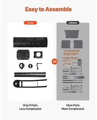 Mecale Universal Snow Plow Kit, 48", Adjustable, Quick-Detach Steel Blade