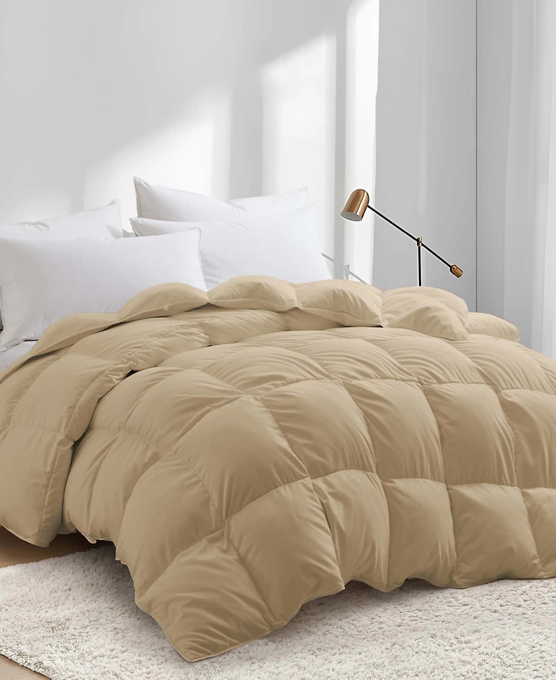 Unikome Heavyweight Goose Down Feather Comforter, California King
