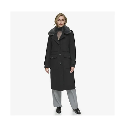 Olpae Sb Wool Twill Women's Coat With Back Vent