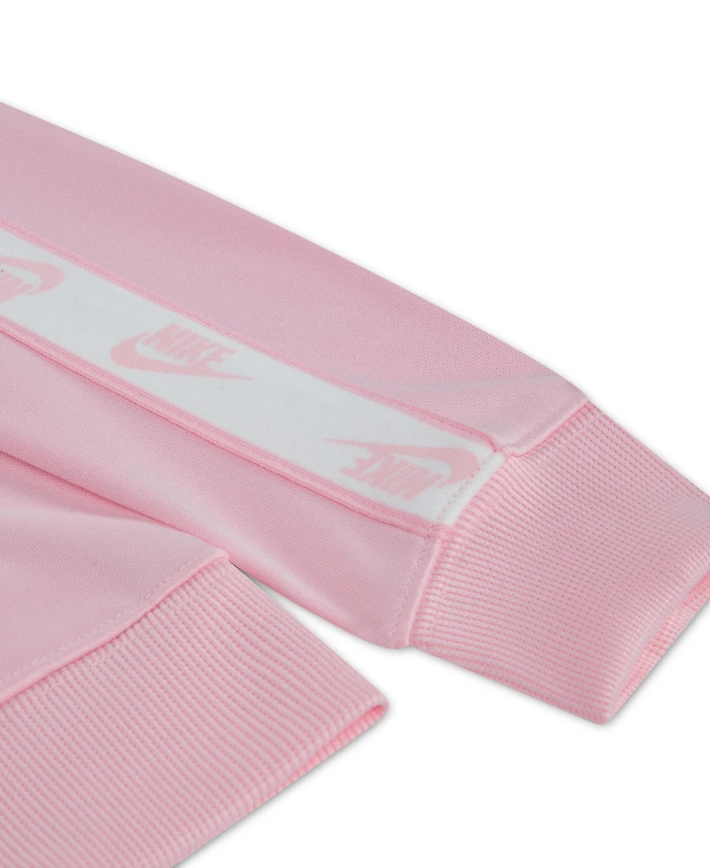 Nike Little Girls Logo-Taping Jacket & Pants, 2 Piece Set