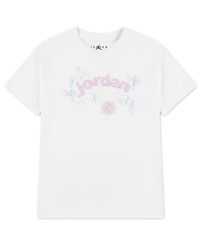 Jordan Girls' 7-16 Puff Floral Short-Sleeve T-Shirt