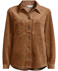 Lands' End Women's Wide Wale Corduroy Shirt Jacket