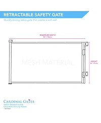 Cardinal Gates Child & Pet Retractable Safety Gate
