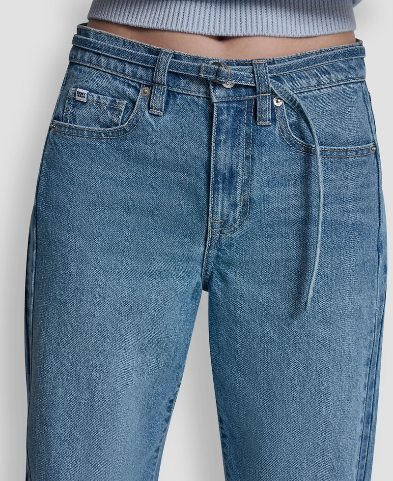 Dkny Jeans Petite Mid-Rise Barrel