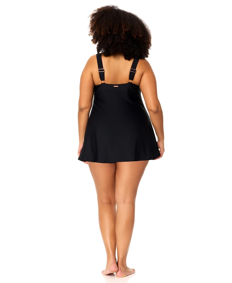 Raisins Curve Plus Trendy Underwire Swim Dress