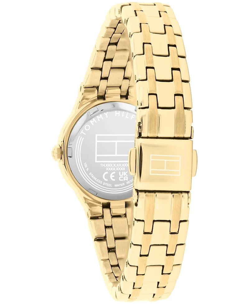Tommy Hilfiger Women's Quartz Gold tone Stainless Steel Bracelet Watch, 25mm