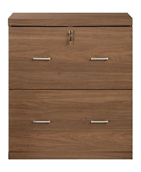 Osp Home Furnishings 28.5" Wood Alpine 2-Drawer Lateral File with Lockdowel Fastening System