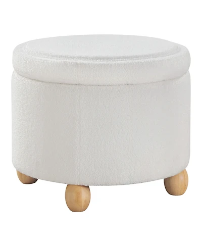 Osp Home Furnishings 18.5" Plastic Baynes Storage Ottoman