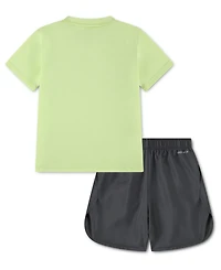 Nike Little Boys T-shirt and Woven Shorts, 2 Piece Set