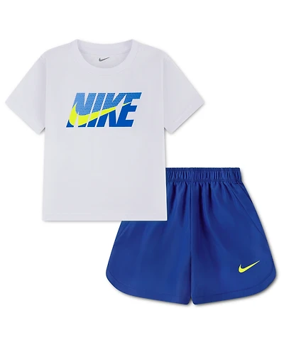 Nike Toddler Boys T-shirt and Woven Shorts, 2 Piece Set