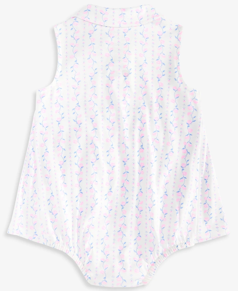 First Impressions Baby Girls' Linear-Floral-Print Sunsuit, Macy's Exclusive