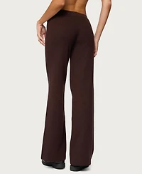 Edikted Women's Lorie Wide Leg Knit Pants