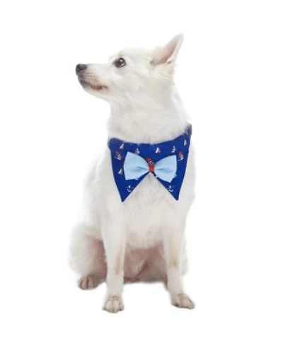 Blueberry Pet Scottish Bandana Bow Tie Dog Collar Set