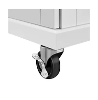 Yaheetech 35" H Rolling Kitchen Island Cart with Spice Rack