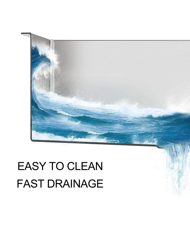 flynama 21x18x9inch Undermount Kitchen Sink 16 Gauge Stainless Steel Deep Single Bowl with Grid