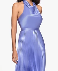 Betsy & Adam Women's Cowl Neck Sleeveless Gown