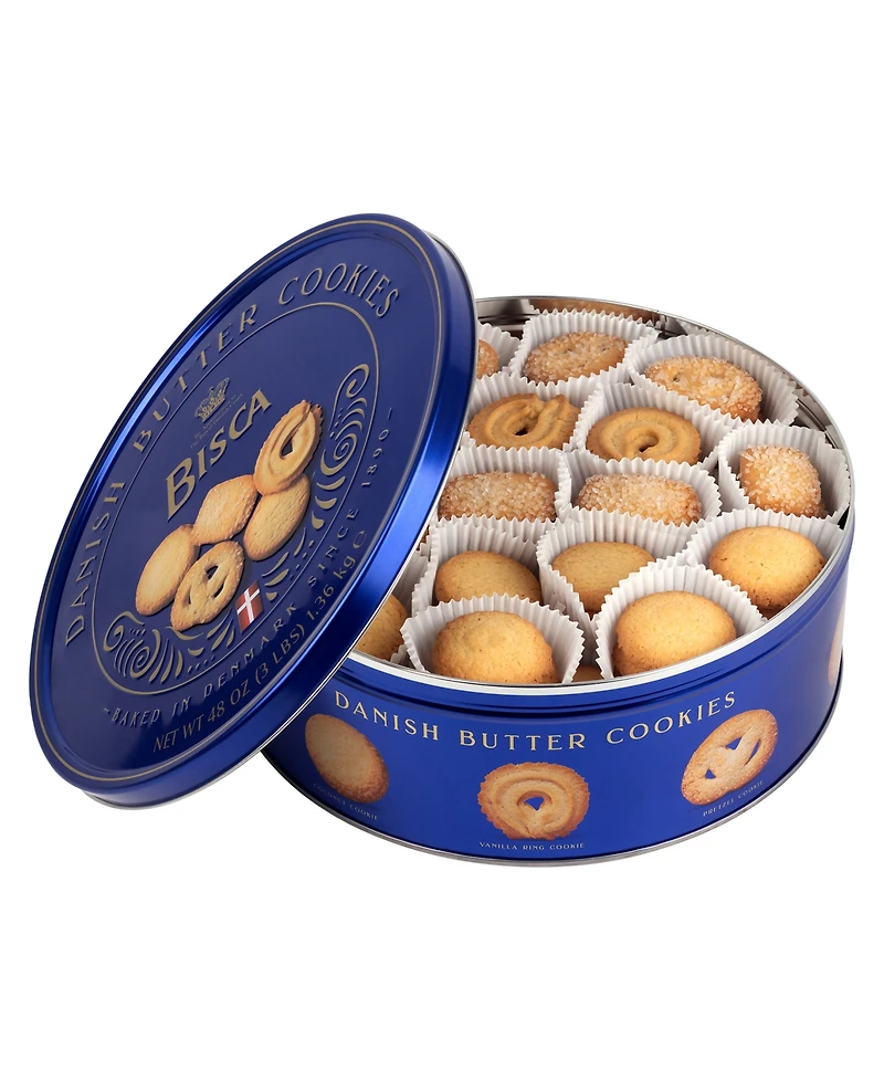 Bisca Danish Butter Cookie Tin, 3 lbs.