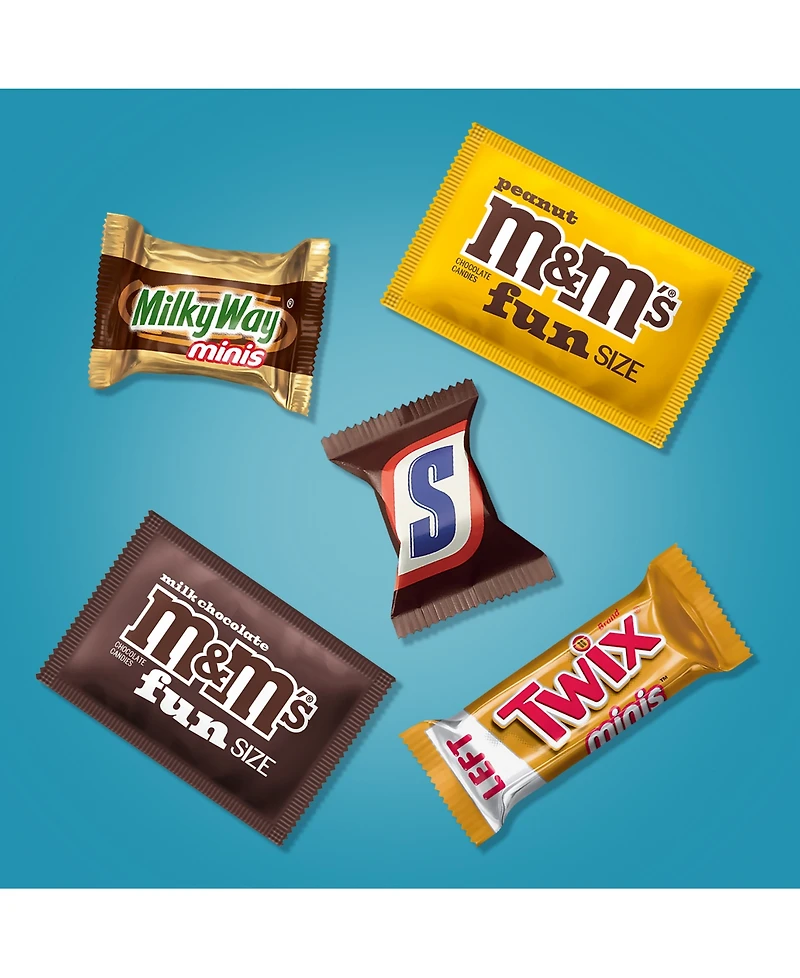 Mars Chocolate Favorites Minis Size Candy Bars Assorted Variety Mix Bag, 62.6 oz