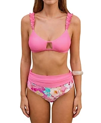 Cupshe Women's Miss Honey Floral Bikini Set