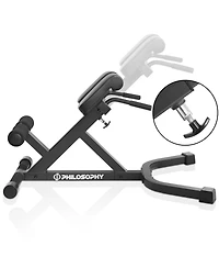 Philosophy Gym Hyper-Extension Roman Chair - Adjustable Lower Back Bench Machine