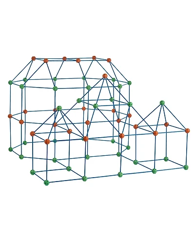 Hongge Kids Fort Building Kit with 180 Piece Construction Set for Creative Stem Play