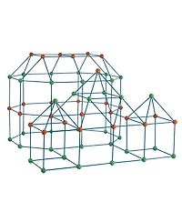 Hongge Kids Fort Building Kit with 180 Piece Construction Set for Creative Stem Play