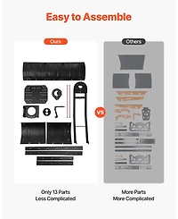 Mecale Snow Plow Blade Kit, 43"-60" Adjustable Width, Universal Atv/Utv Mount, Rubber Flaps, Heavy-Duty Steel