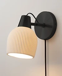 Nova of California Petaluma Bone Porcelain Wall Sconce