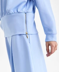 I.n.c. International Concepts Women's Banded-Bottom Sweatshirt, Macy's Exclusive