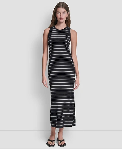 Dkny Jeans Women's Side-Slit Tank Midi Dress