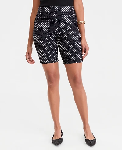 I.n.c. International Concepts Women's Printed Pull-On Bermuda Shorts, Macy's Exclusive