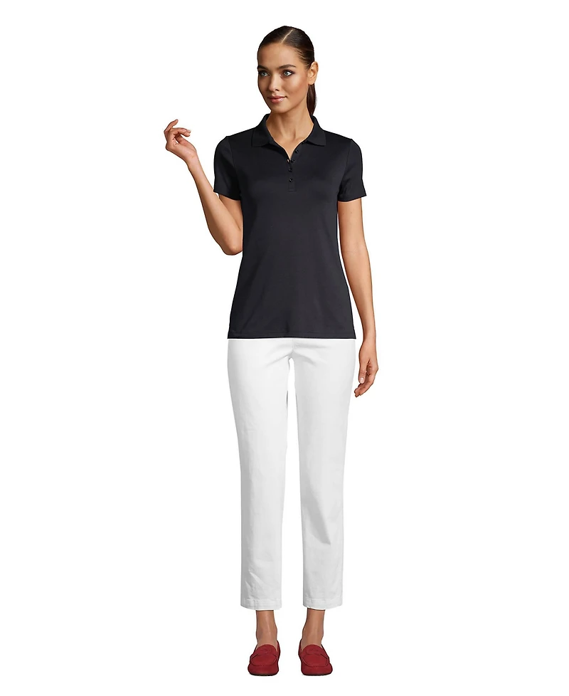 Lands' End Women's Tall Supima Cotton Polo Shirt